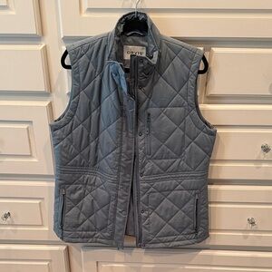 Orvis Quilted Puffer Vest in Slate Blue